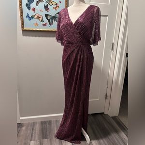 Adrianna Papell, Metallic Blouson Gown